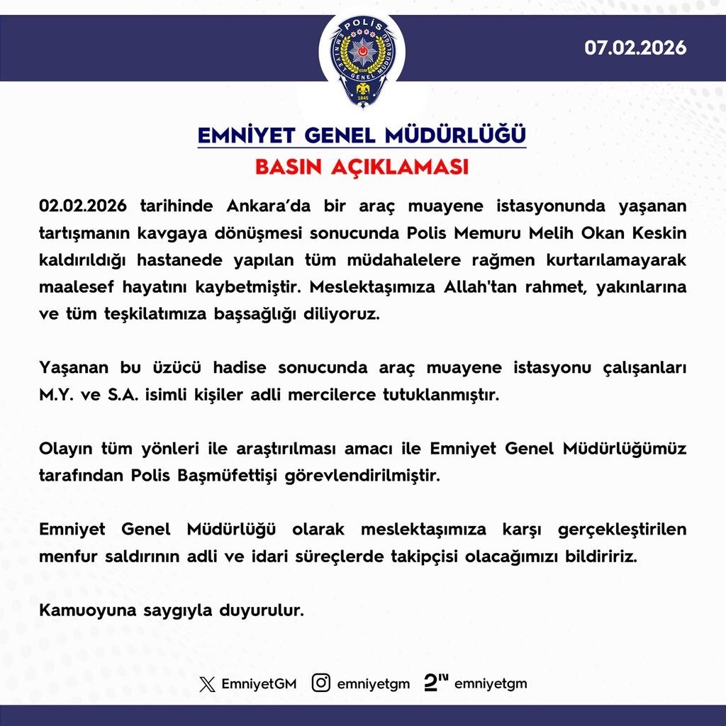 Polis memuru Keskin’in öldüğü kavgada 2 tutuklama