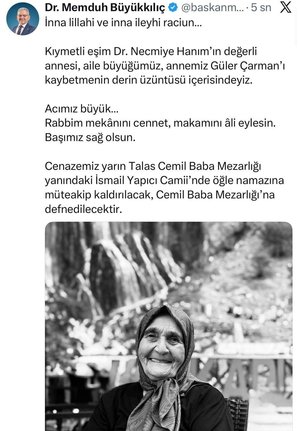 Başkan B&uuml;y&uuml;kkılı&ccedil;&rsquo;ın acı g&uuml;n&uuml;
