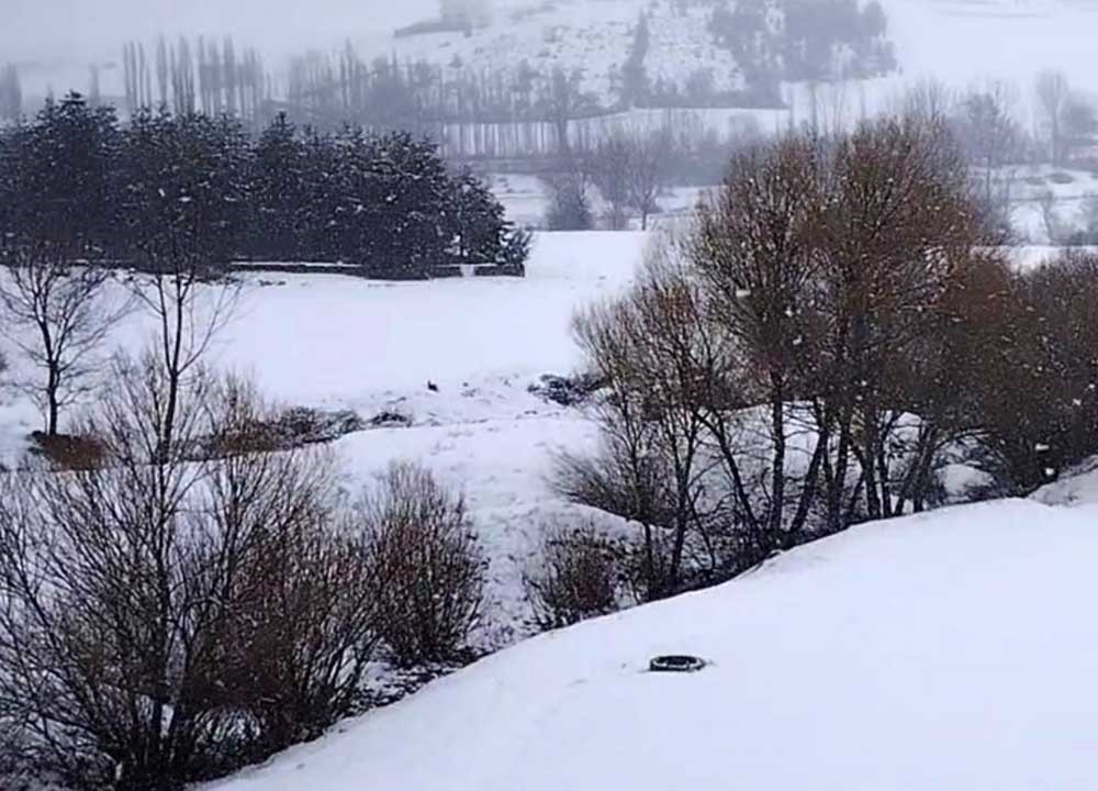 Tufanbeyli&rsquo;de kar yağışı etkili oldu
