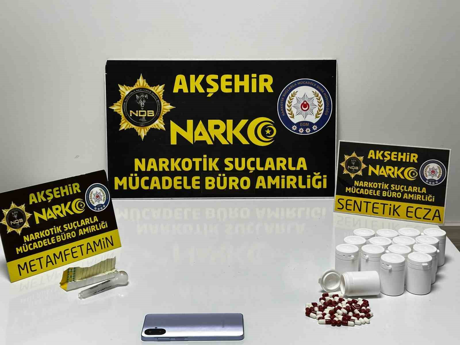 Akşehir’de uyuşturucu operasyonu