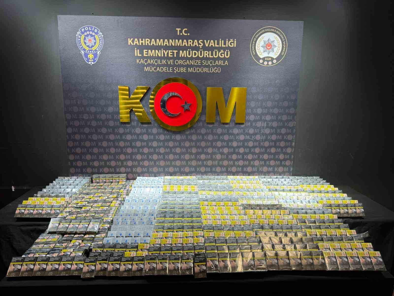 Kahramanmaraş’ta narkotik ve kaçakçılık operasyonu: 1 tutuklama