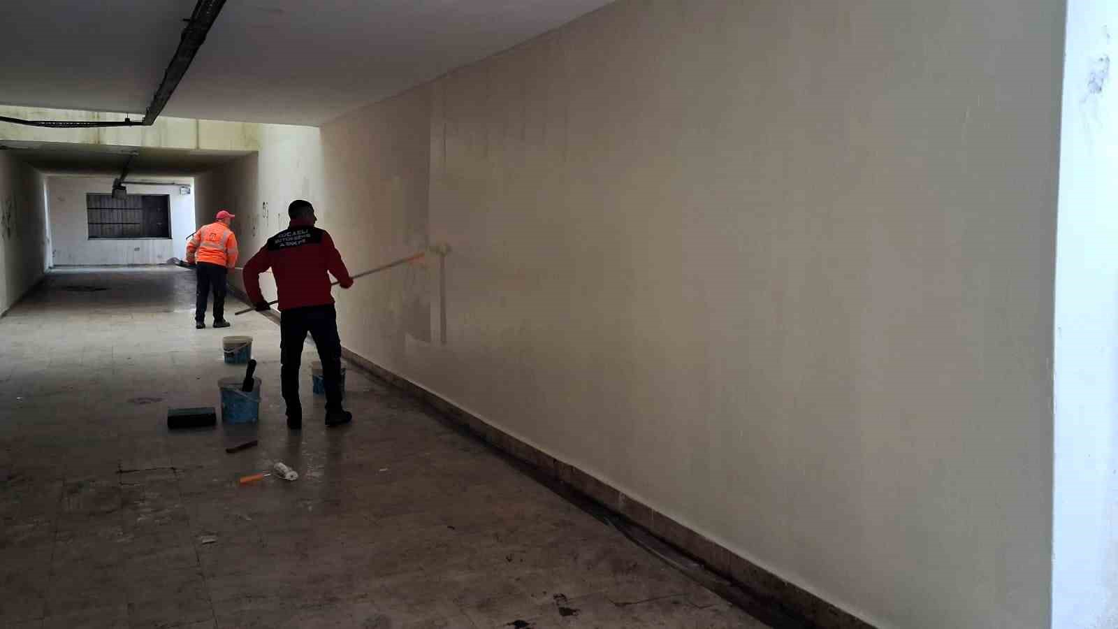 Gebze&rsquo;de alt ge&ccedil;itte bakım ve onarım &ccedil;alışması yapıldı
