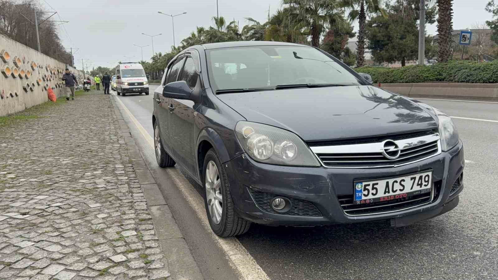 Samsun&rsquo;da motosikletli gen&ccedil; kadın yaralandı
