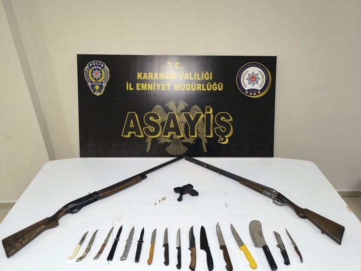 Karaman’da aranan 11 kişi tutuklandı