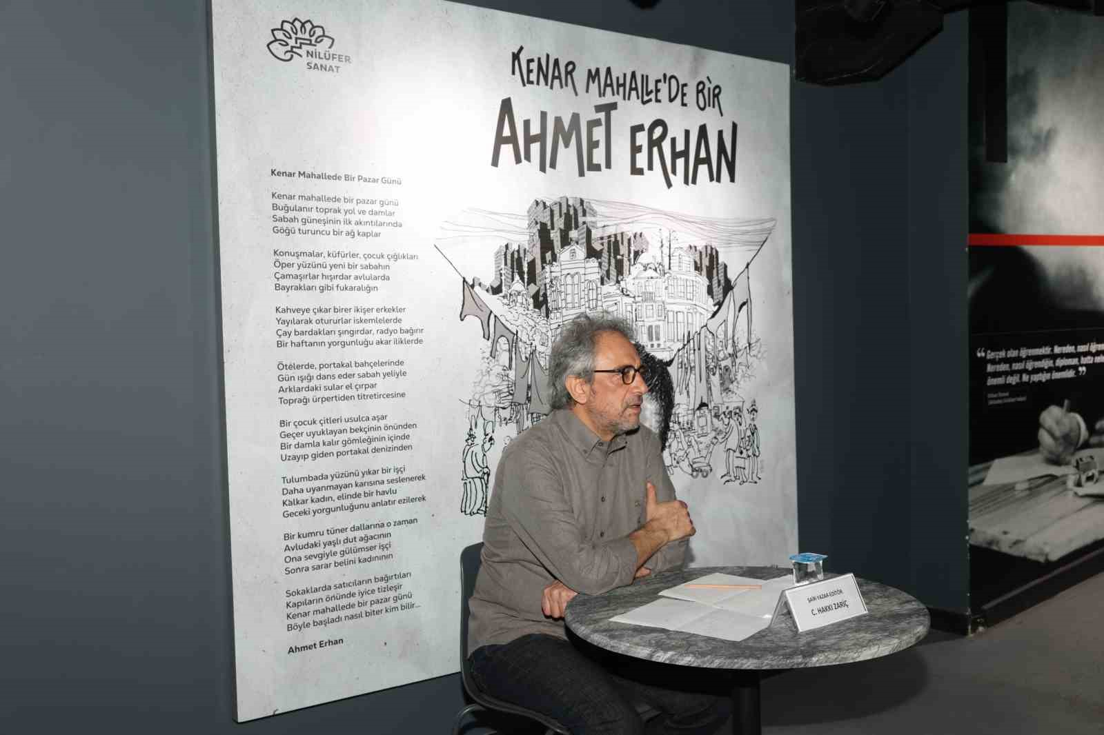 Şair Ahmet Erhan, doğum g&uuml;n&uuml;nde Nil&uuml;fer&rsquo;de &ouml;zel bir sergiyle anıldı

