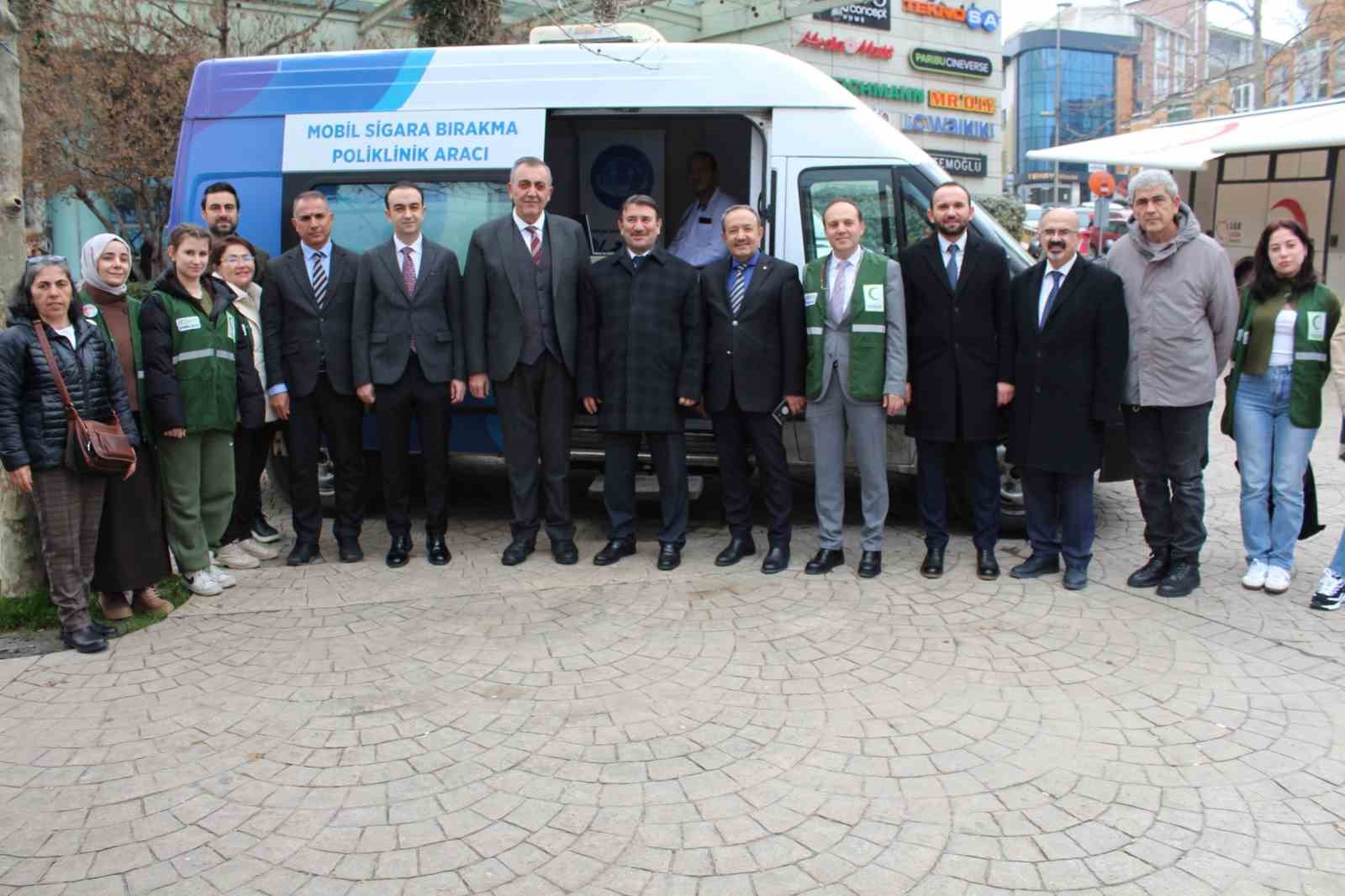 Tekirdağ’da mobil sigara bırakma aracı hizmete girdi