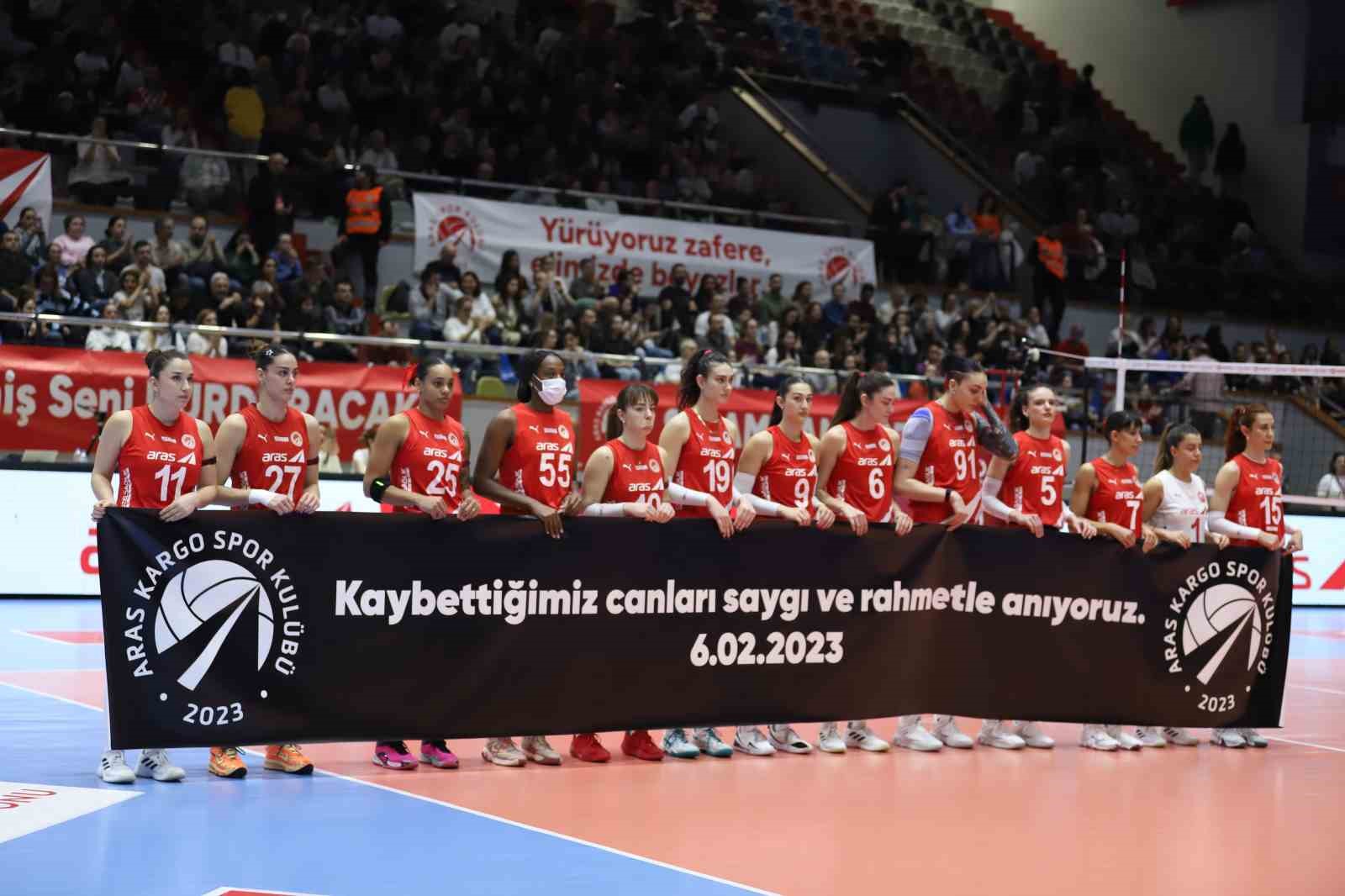 Aras Kargo Spor Kulübü, 6 Şubat depremlerinin yıl dönümünde AFAD çalışanlarını ağırladı