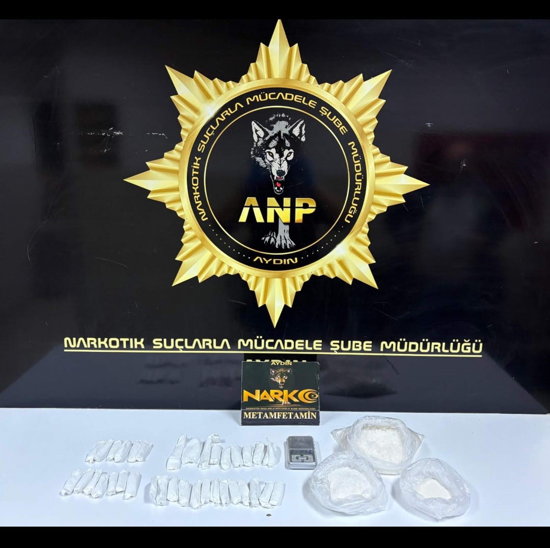 Aydın’da 815 gram uyuşturucu madde ele geçirildi