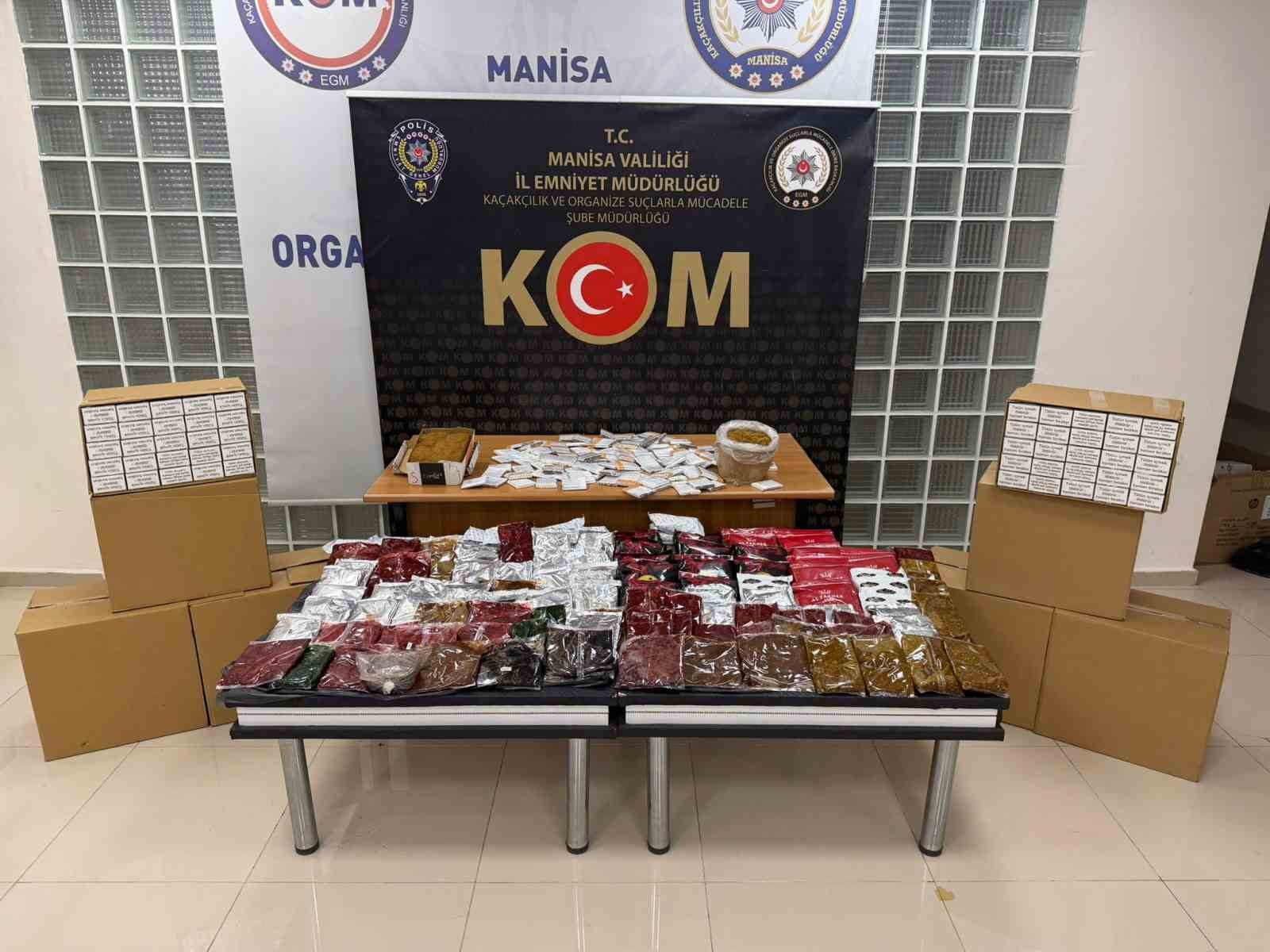 Turgutlu ve Kırkağaç’ta kaçak tütün operasyonu: 2 gözaltı