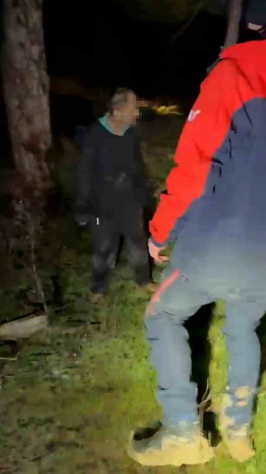 Bolu’da kaybolan zihinsel engelli vatandaş 20 saat sonra sağ bulundu