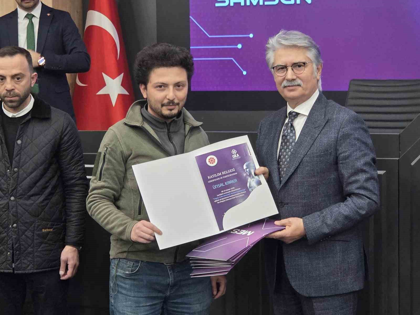 Samsun&rsquo;da Yapay Zeka Destekli Medya Uzmanlığı eğitimi sona erdi
