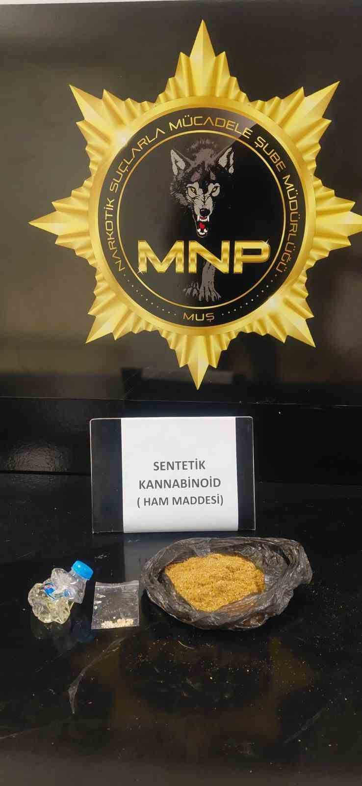 Muş&rsquo;ta uyuşturucu operasyonu: 2 ş&uuml;pheli hakkında adli işlem
