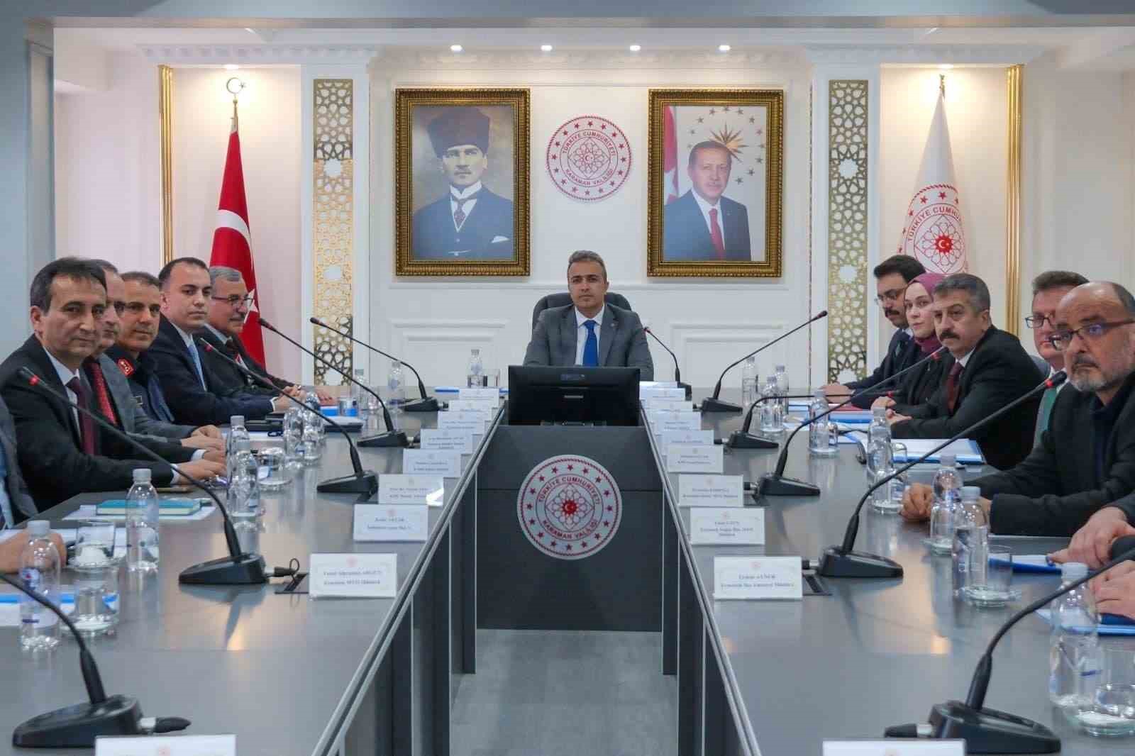 Karaman’da üniversite güvenlik koordinasyonu toplantısı gerçekleştirildi