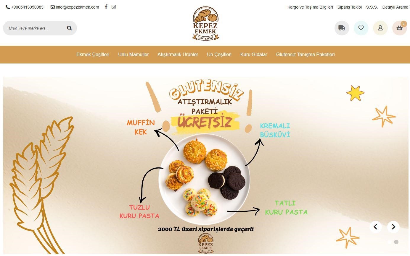 Kepez Ekmek&rsquo;ten glutensiz &uuml;r&uuml;nler online satışta
