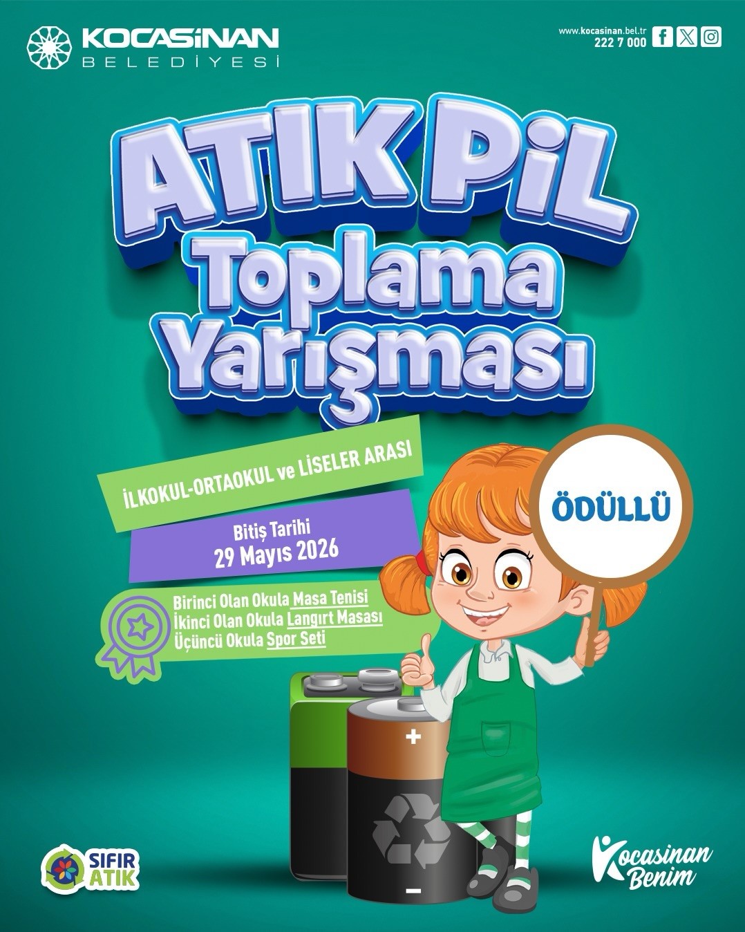 Başkan Çolakbayrakdar: "Çevreye duyarlı nesiller, güçlü yarınların teminatıdır"