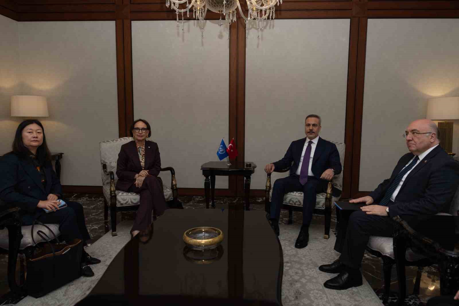 Bakan Fidan, UNCTAD Genel Sekreteri Grynspan&rsquo;ı kabul etti
