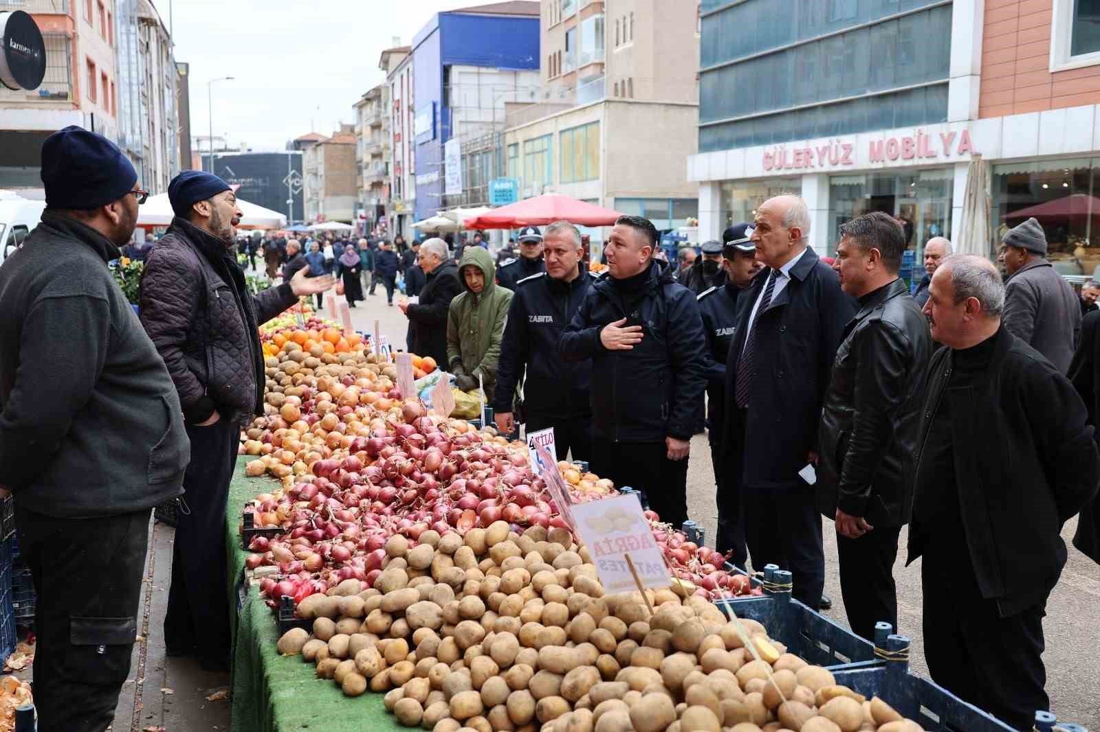 Kırıkkale&rsquo;de pazarlarda fiyat ve tartı denetimi
