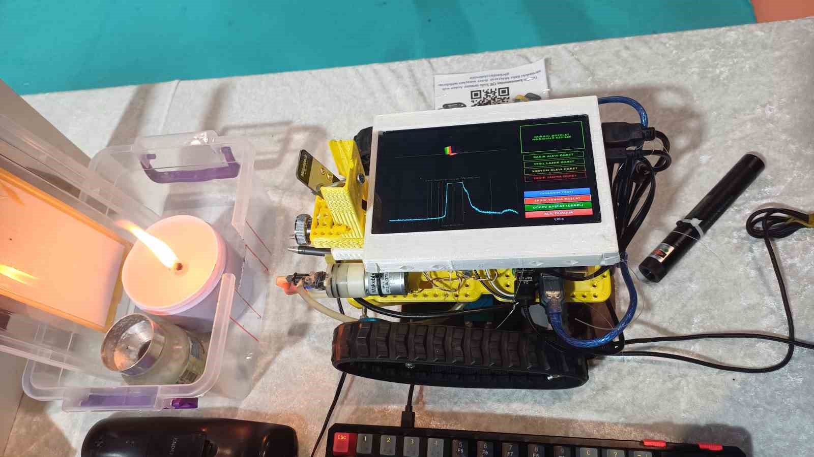 Yangına &rsquo;otonom&rsquo; m&uuml;dahale
