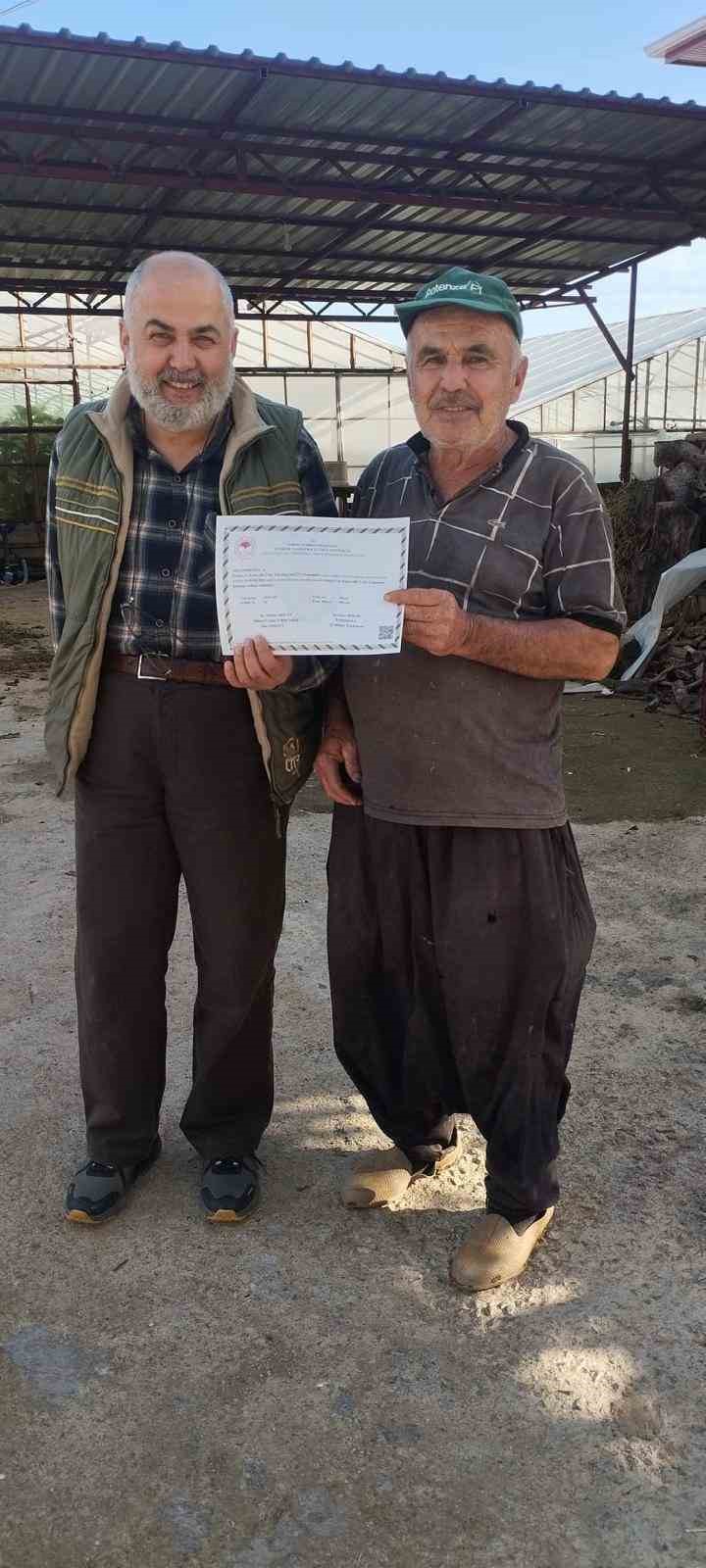 Gazipaşa’da entegre ve kontrollü üretime sertifika