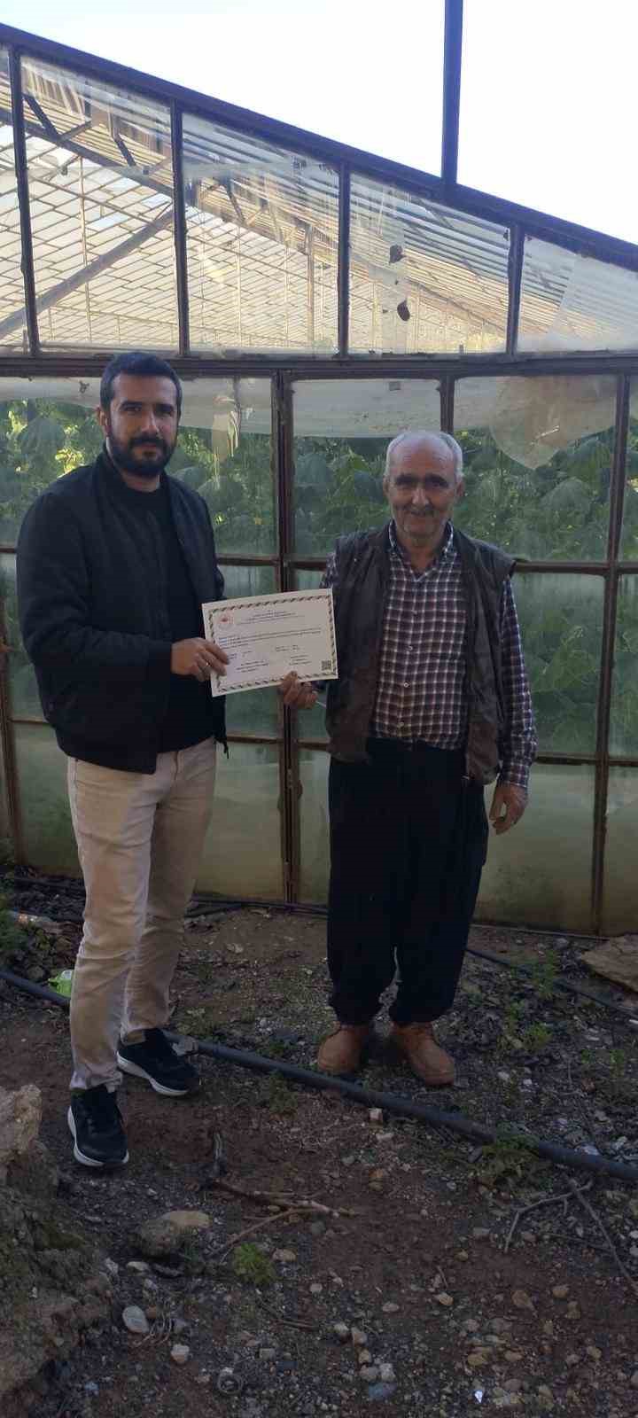 Gazipaşa&rsquo;da entegre ve kontroll&uuml; &uuml;retime sertifika
