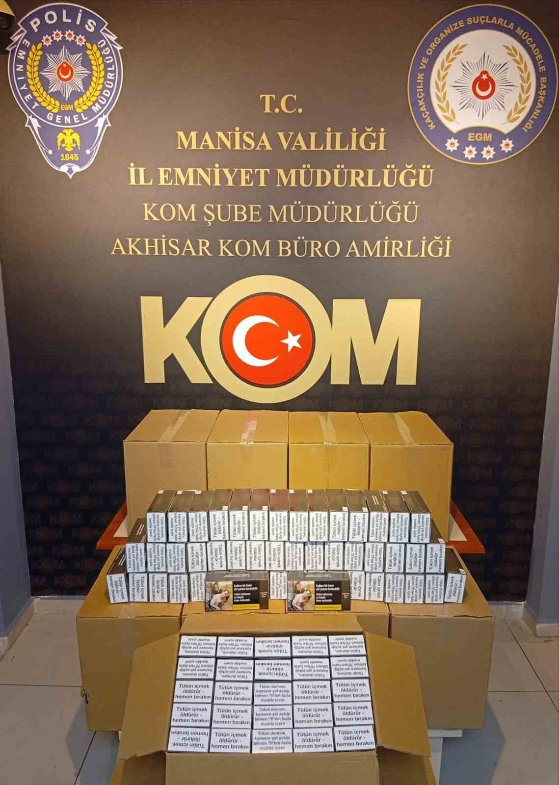 Manisa&rsquo;da 3 il&ccedil;ede ka&ccedil;ak t&uuml;t&uuml;n operasyonu
