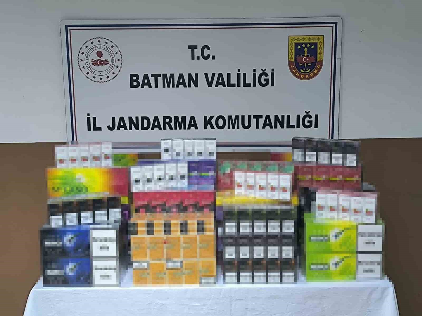 Gercüş’te kaçak sigara operasyonu