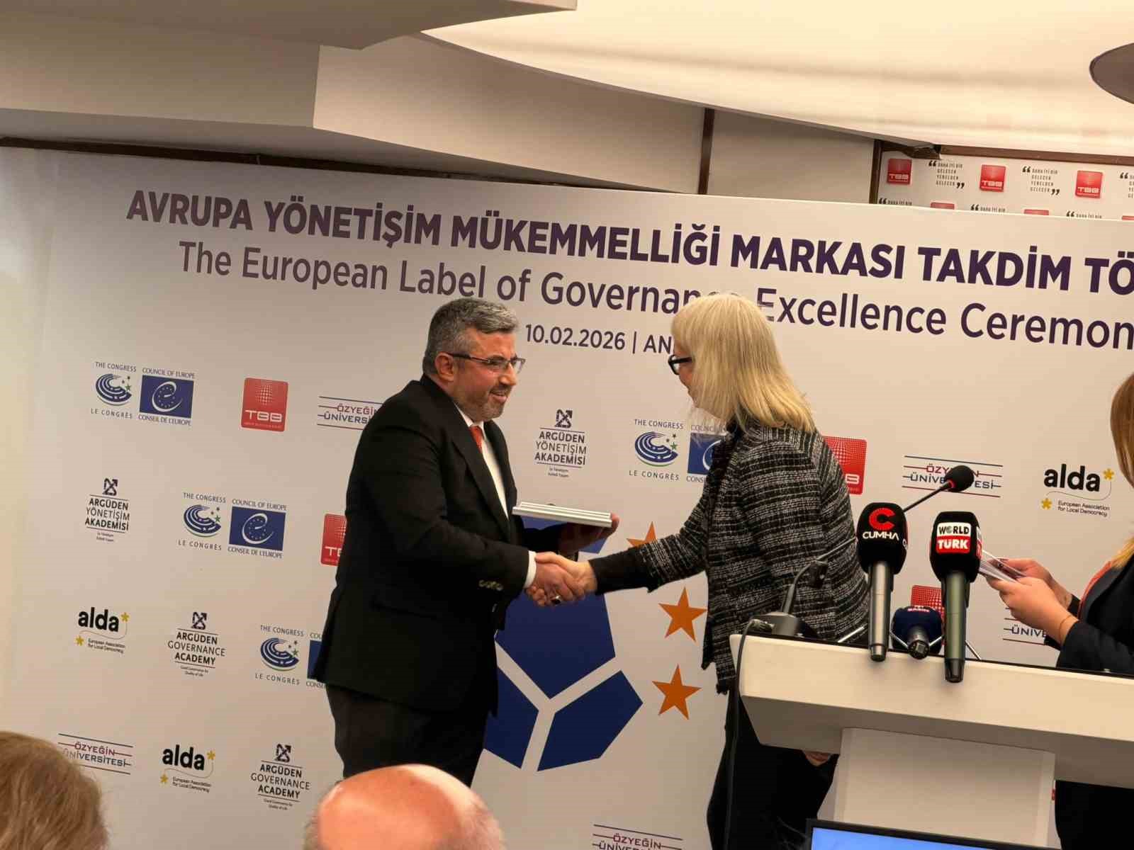 Gaziantep Büyükşehir’e Avrupa’dan yönetişim ödülü