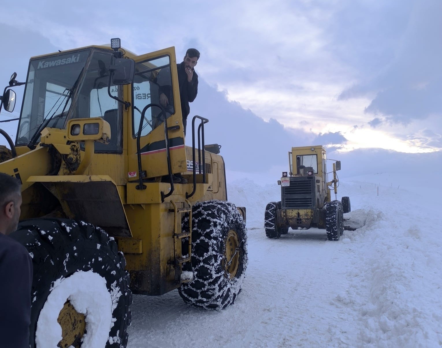 Başkale&rsquo;de kar yağışı
