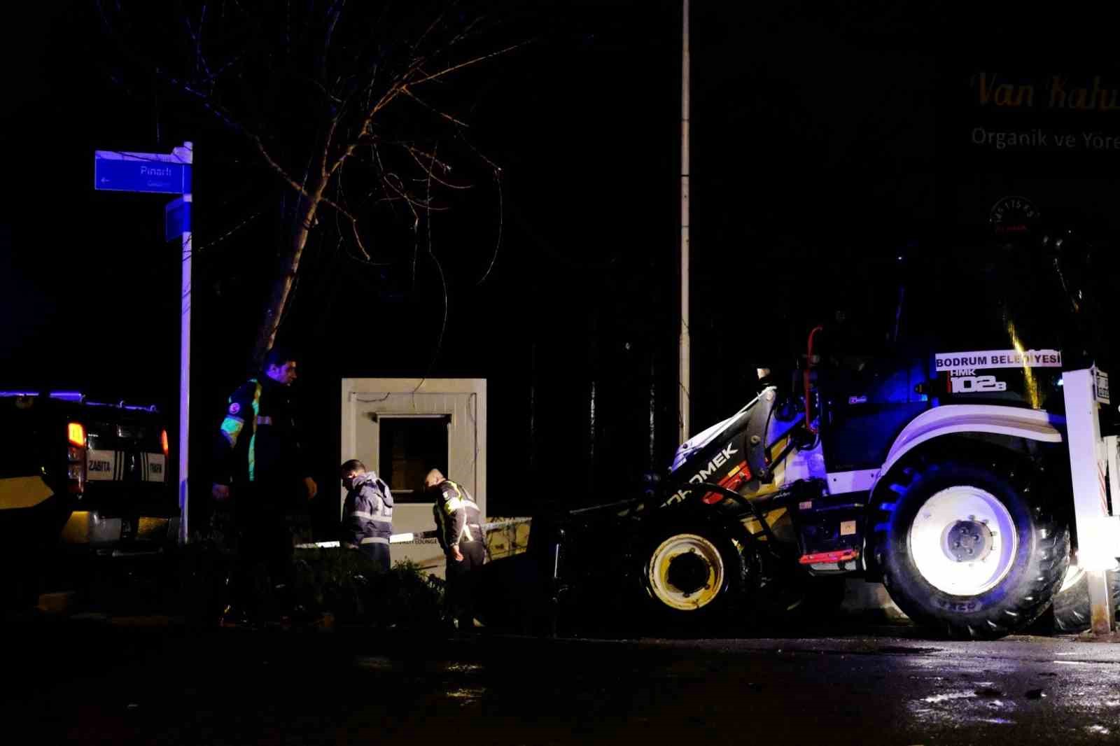 Bodrum Belediyesi yağış n&ouml;betindeydi
