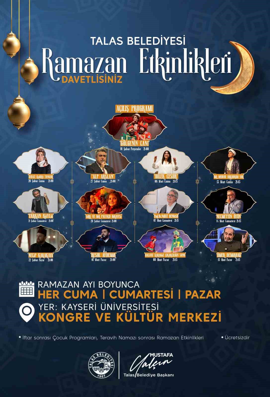 Başkan Yal&ccedil;ın&rsquo;dan Ramazan etkinliklerine davet
