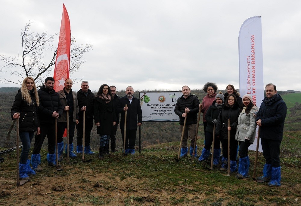 Trakya Kalkınma Ajansı’ndan Süleymanpaşa’da 2 bin fidanlık hatıra ormanı