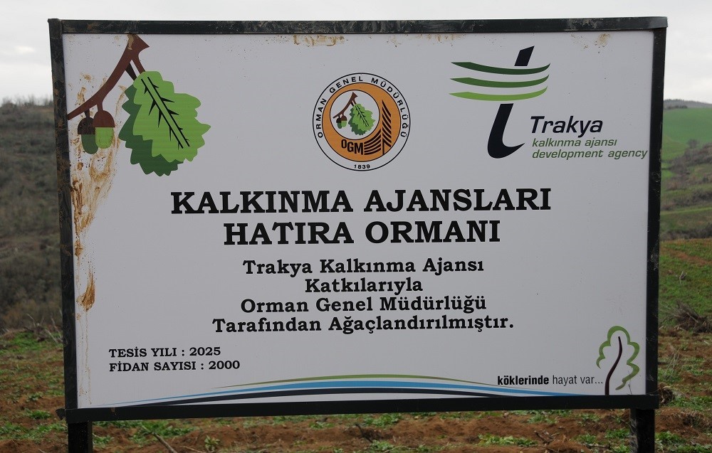 Trakya Kalkınma Ajansı&rsquo;ndan S&uuml;leymanpaşa&rsquo;da 2 bin fidanlık hatıra ormanı
