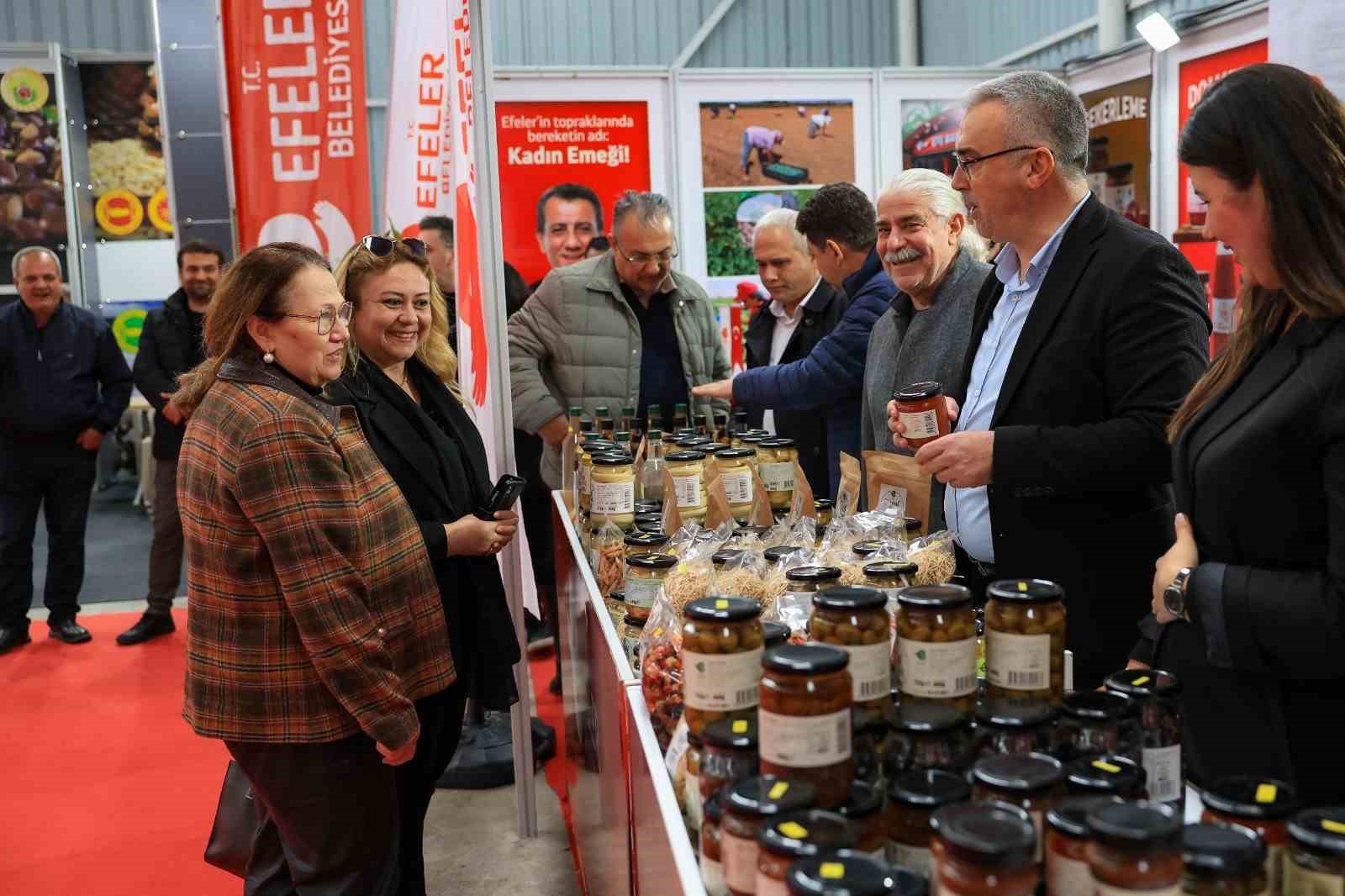 Efeler&rsquo;in &uuml;r&uuml;nleri tarım fuarında
