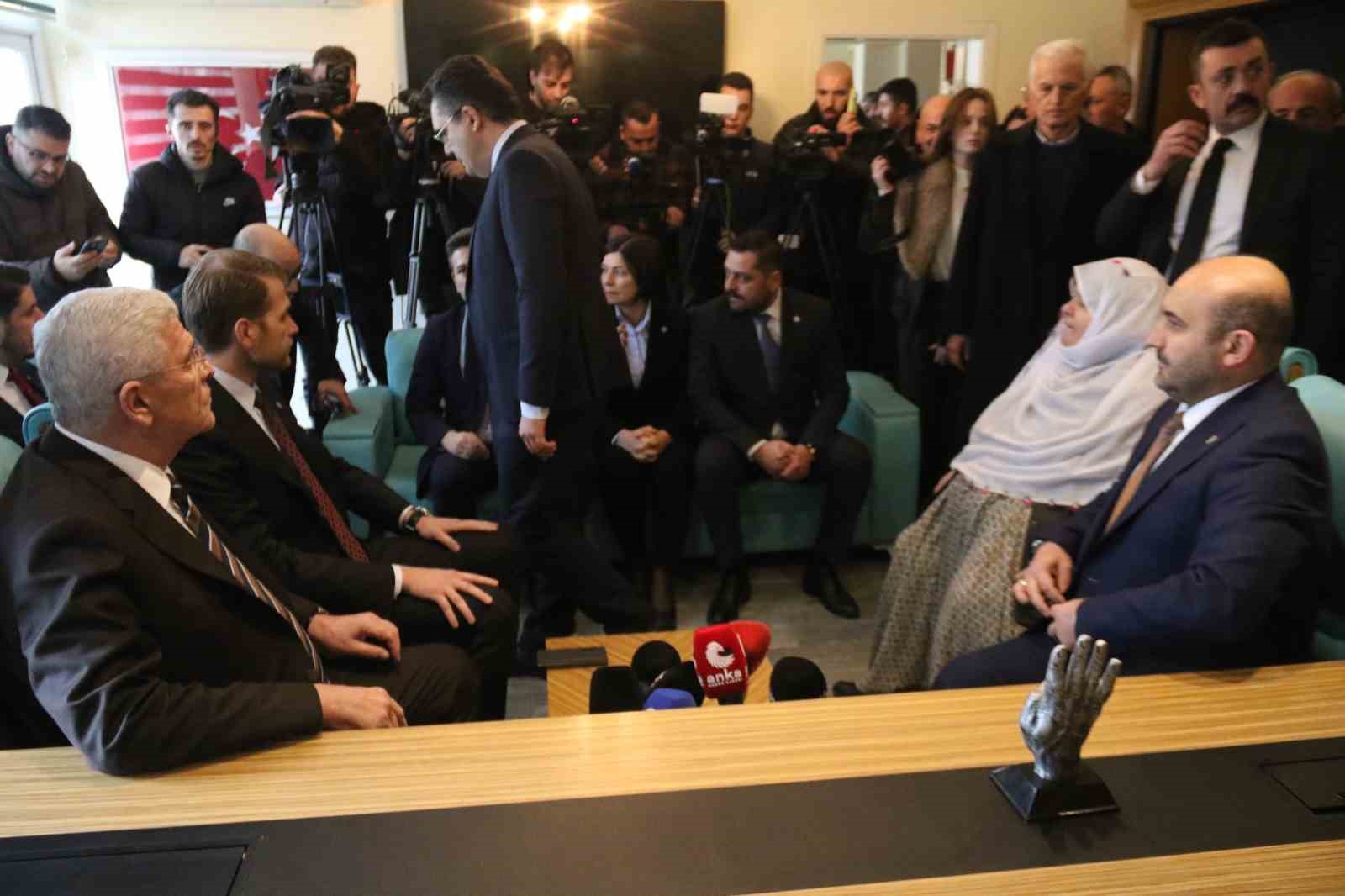 Başkan Güneş’i ziyaret eden İYİ Parti Genel Başkanı Dervişoğlu: "Paylaşımlar ve ifadeler toplumsal birliğimize zarar verdiği kadar geleceğimizde de olumsuz izler bırakıyor"