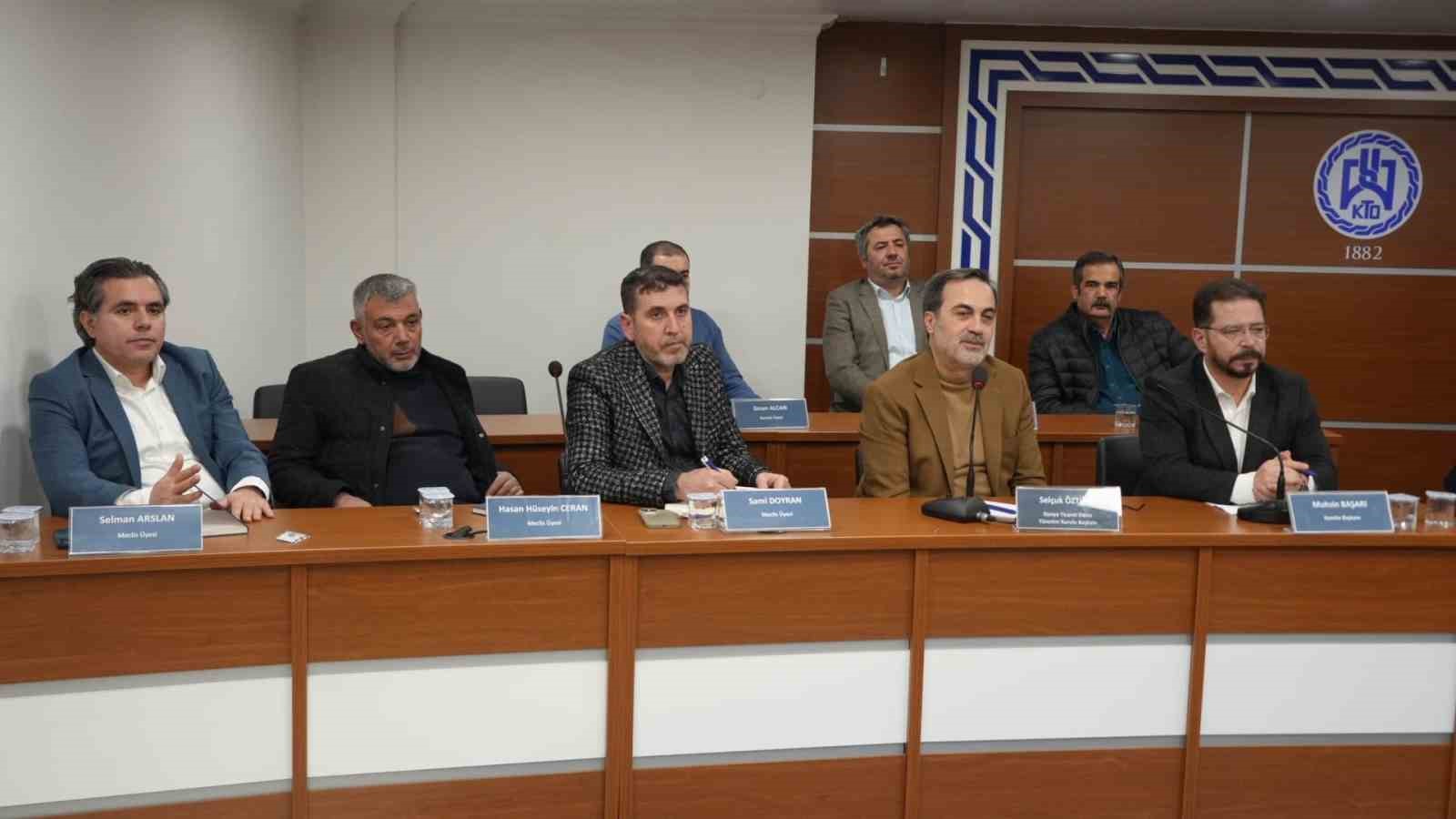 KTO Başkanı &Ouml;zt&uuml;rk: "Enflasyonla m&uuml;cadeleye hep birlikte destek vermeliyiz"
