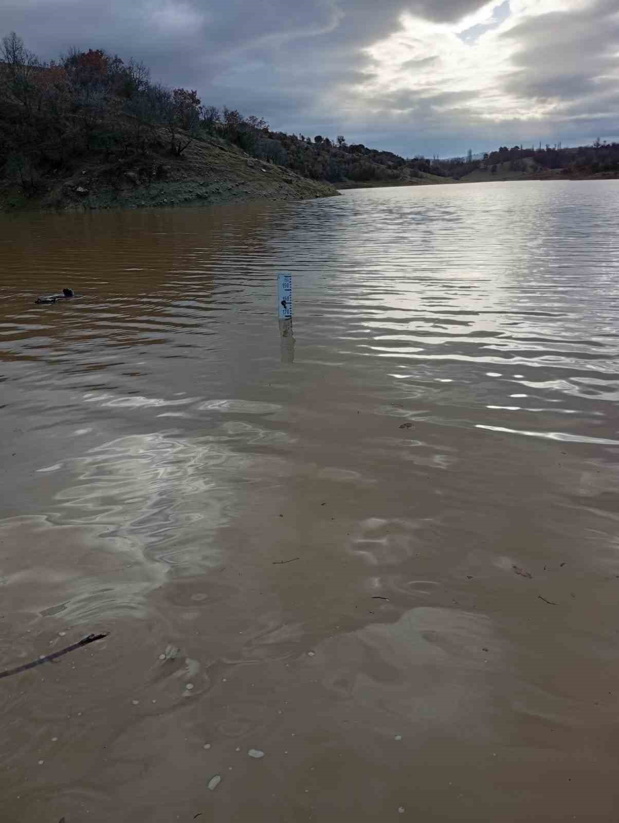 Göletler son yağışlarla doldu