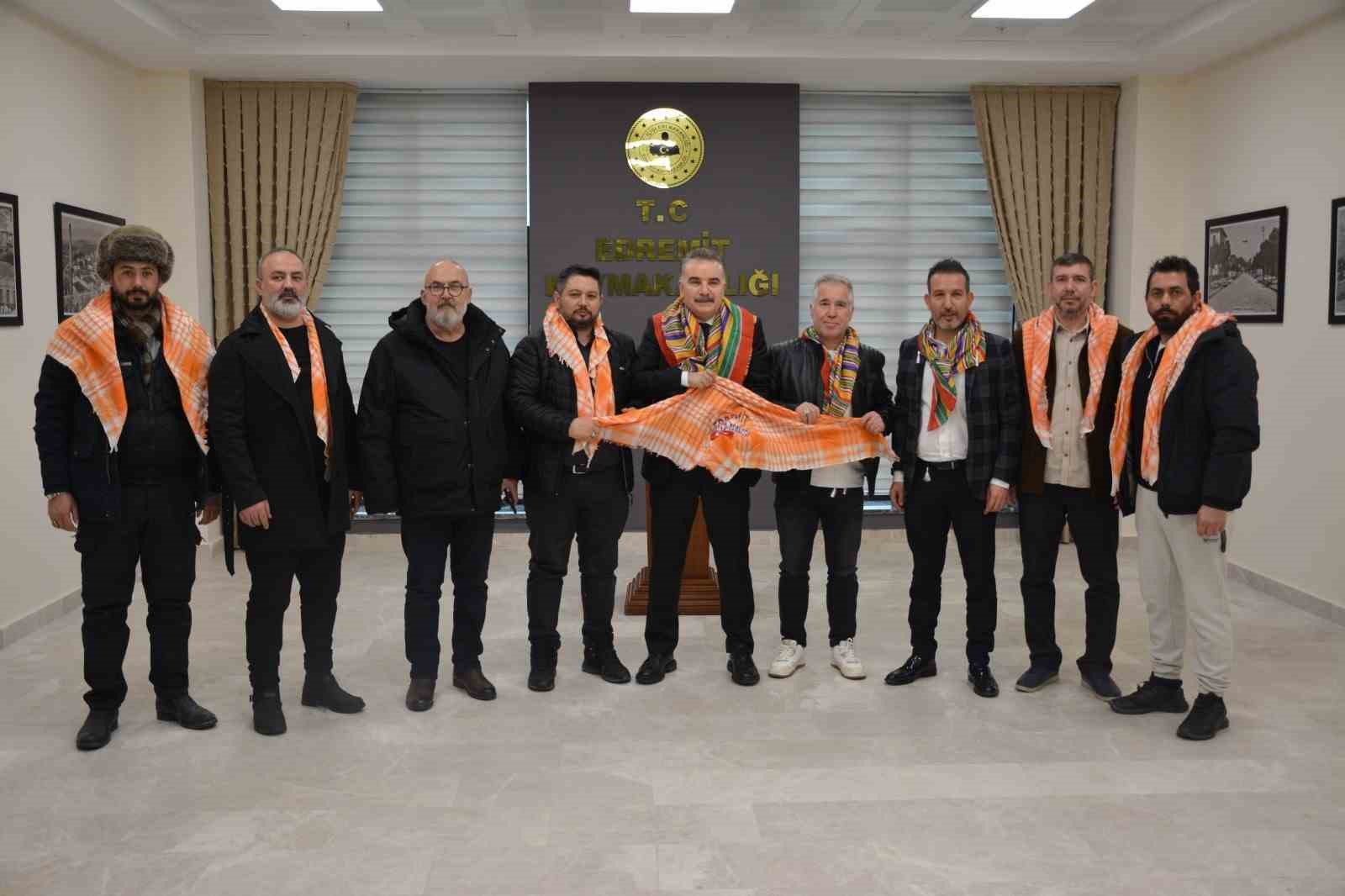 Edremit Yörükleri Derneği’nden Kaykamam Odabaş ’a ziyaret