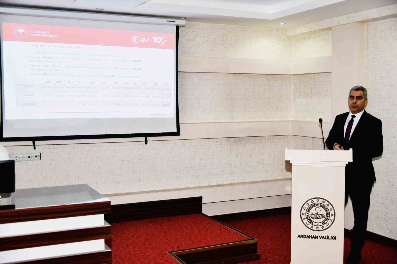 Ardahan&rsquo;da hayvan hastalıkları ile m&uuml;cadele toplantısı yapıldı
