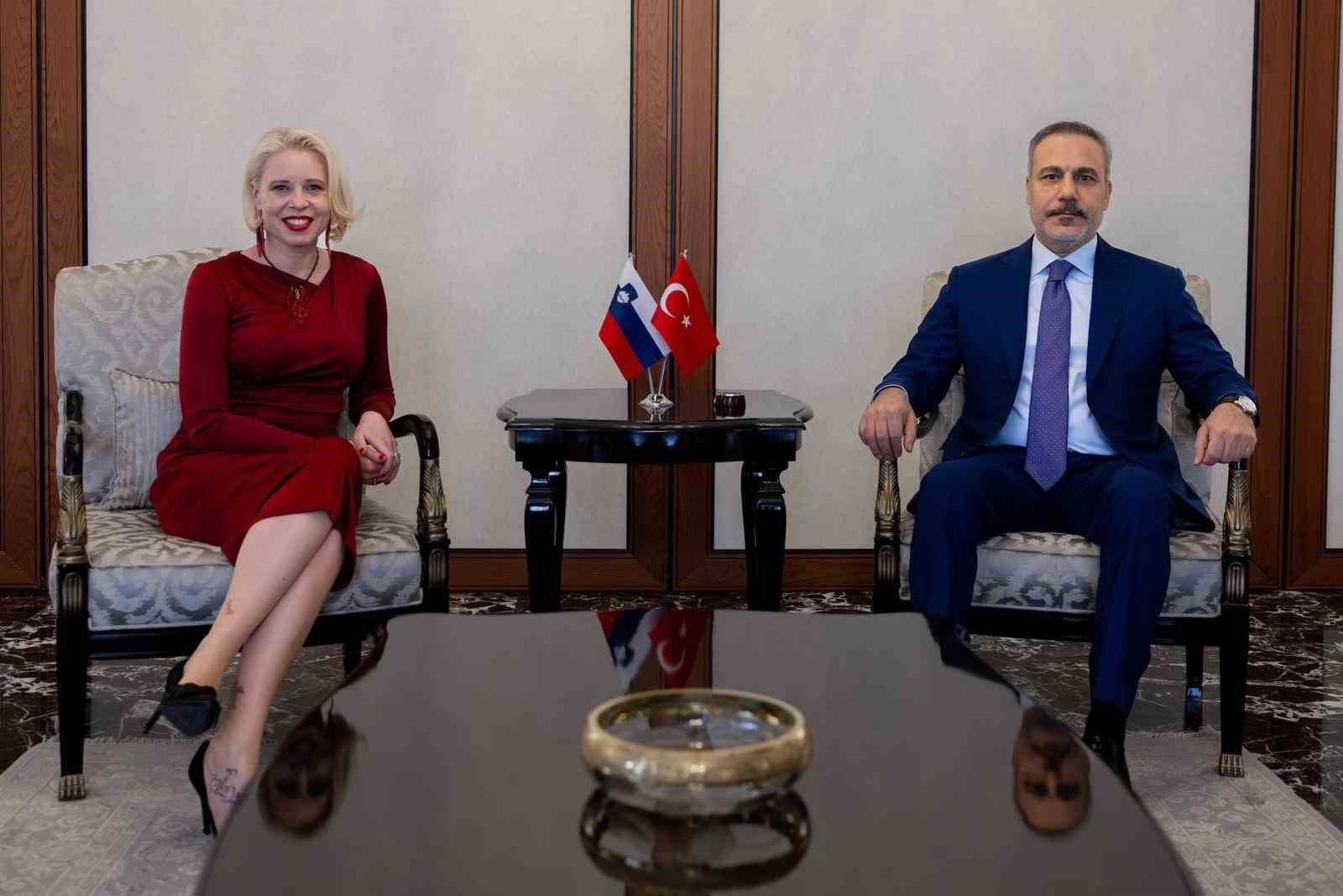 Bakan Fidan, Slovenya Ulusal Meclisi Başkanı Zupançiç ile görüştü