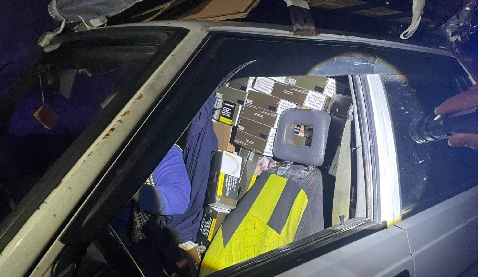 Mersin’de 200 bin boş makaron ele geçirildi