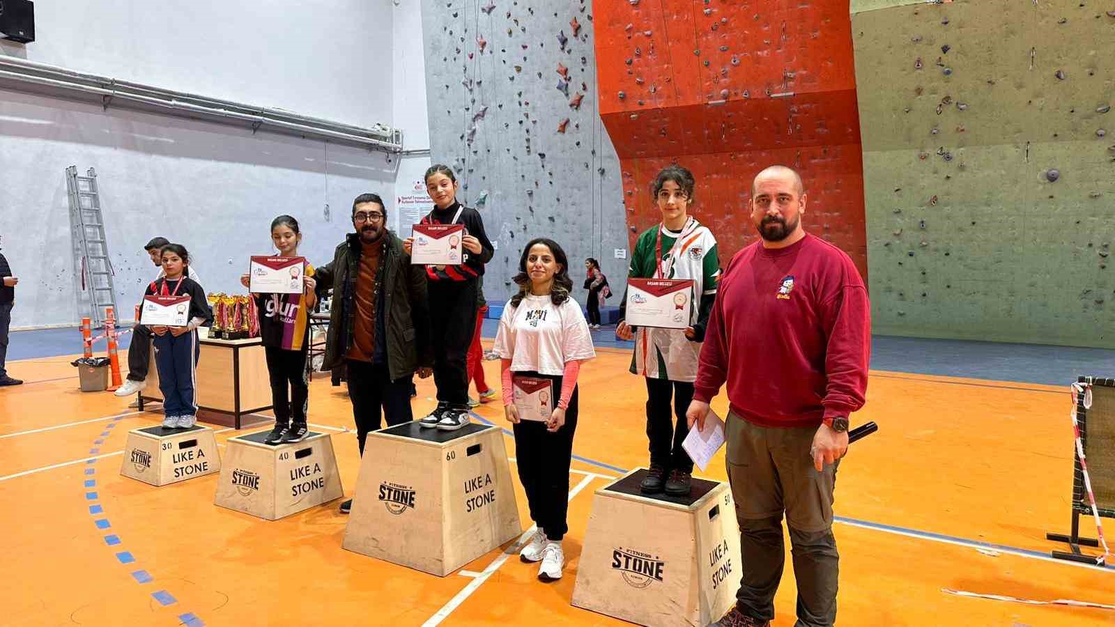 Malatya’da okul sporları tırmanış yarışmaları tamamlandı