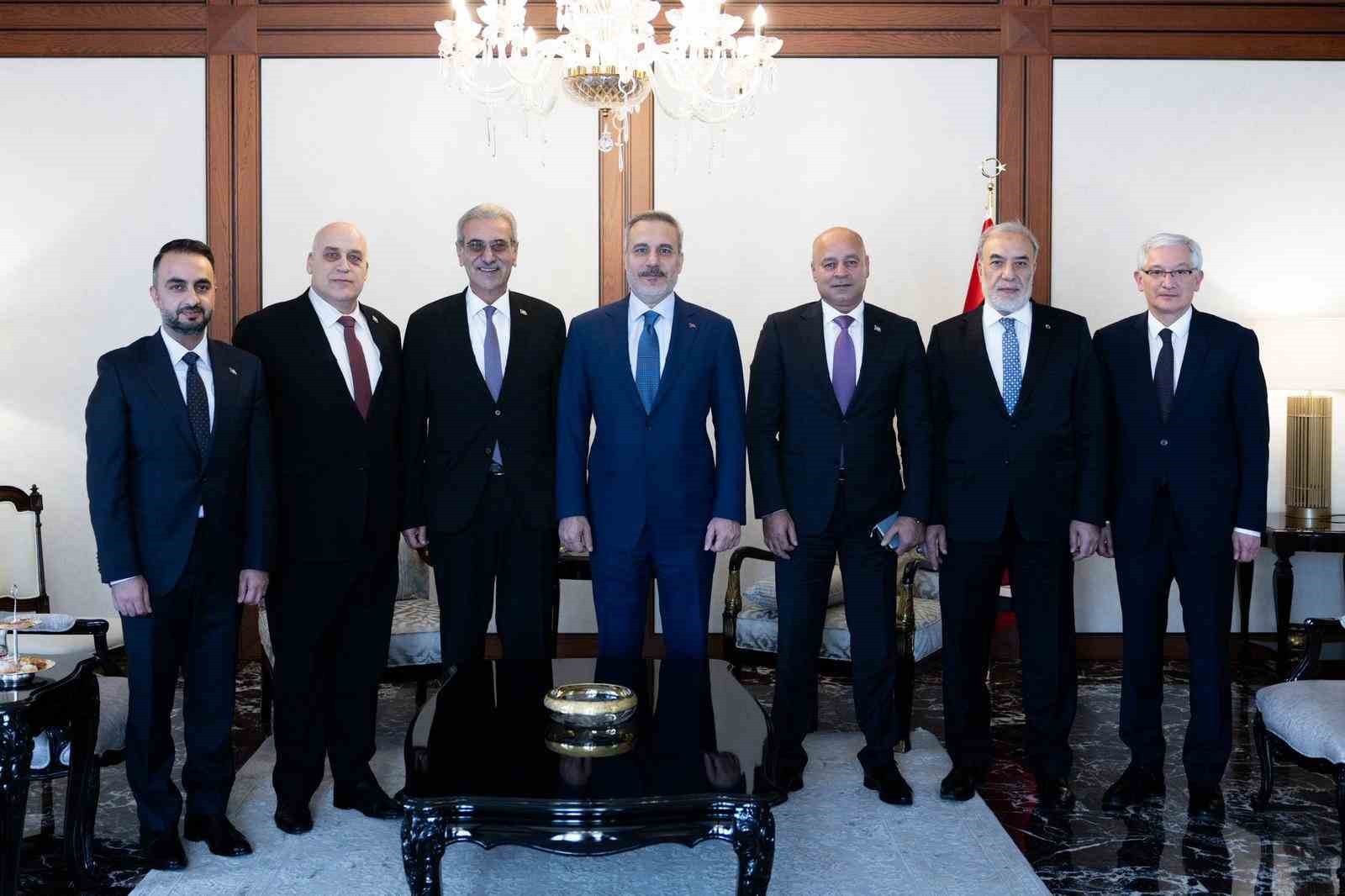 Bakan Fidan, GYUK Başkanı Ali Şaat’ı kabul etti