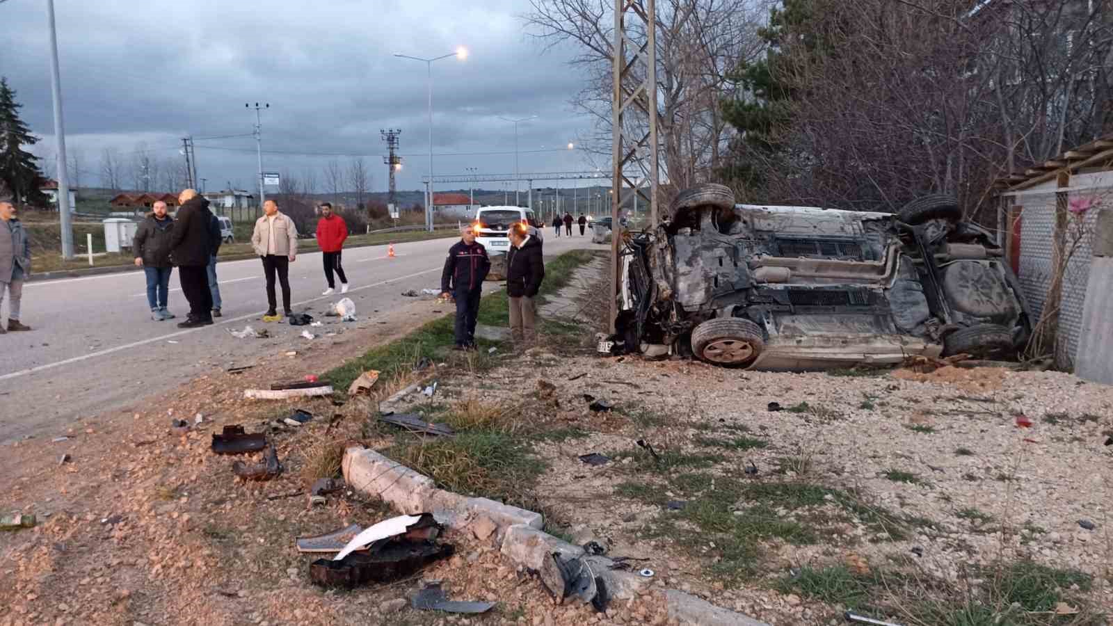 Samsun&rsquo;da otomobil takla attı: 2 yaralı
