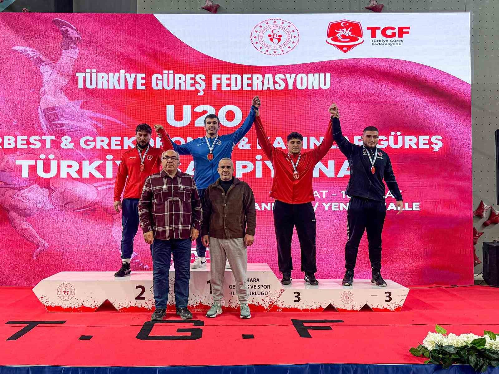 U20 Serbest Güreş Türkiye Şampiyonası’nda ikinci gün tamamlandı