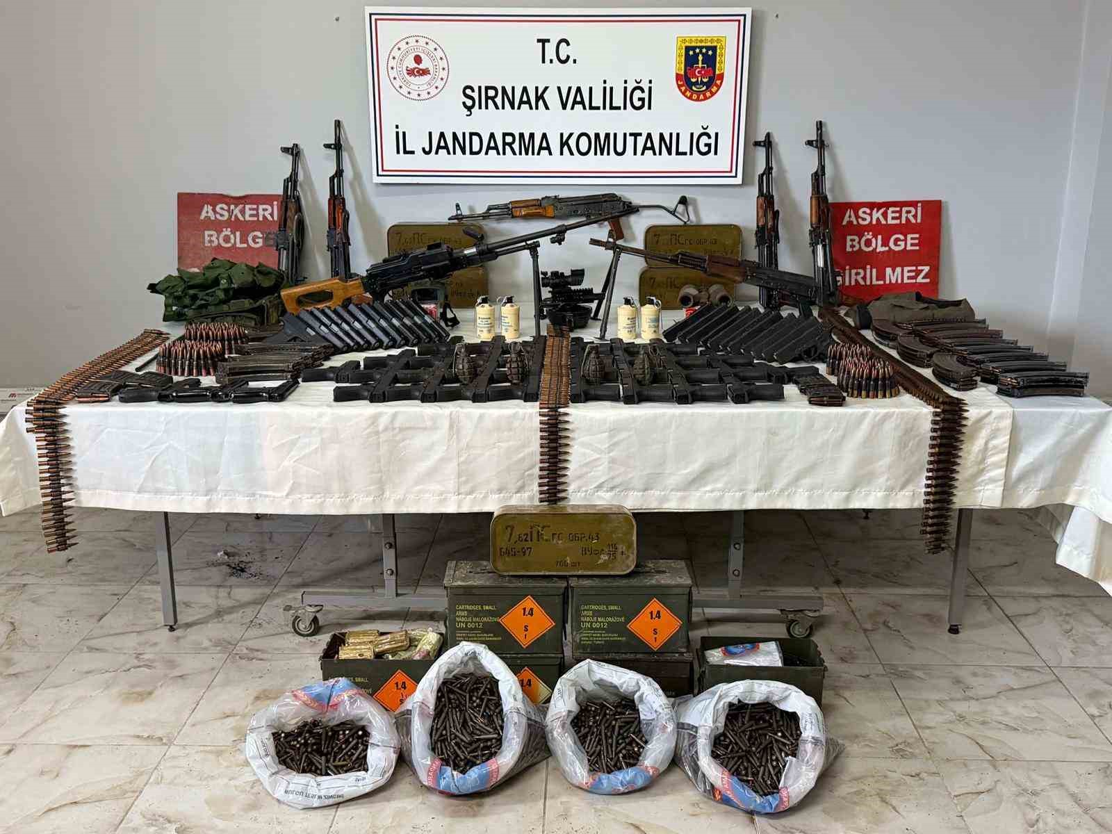 Silopi’de cephanelik ele geçirildi: 6 tutuklama