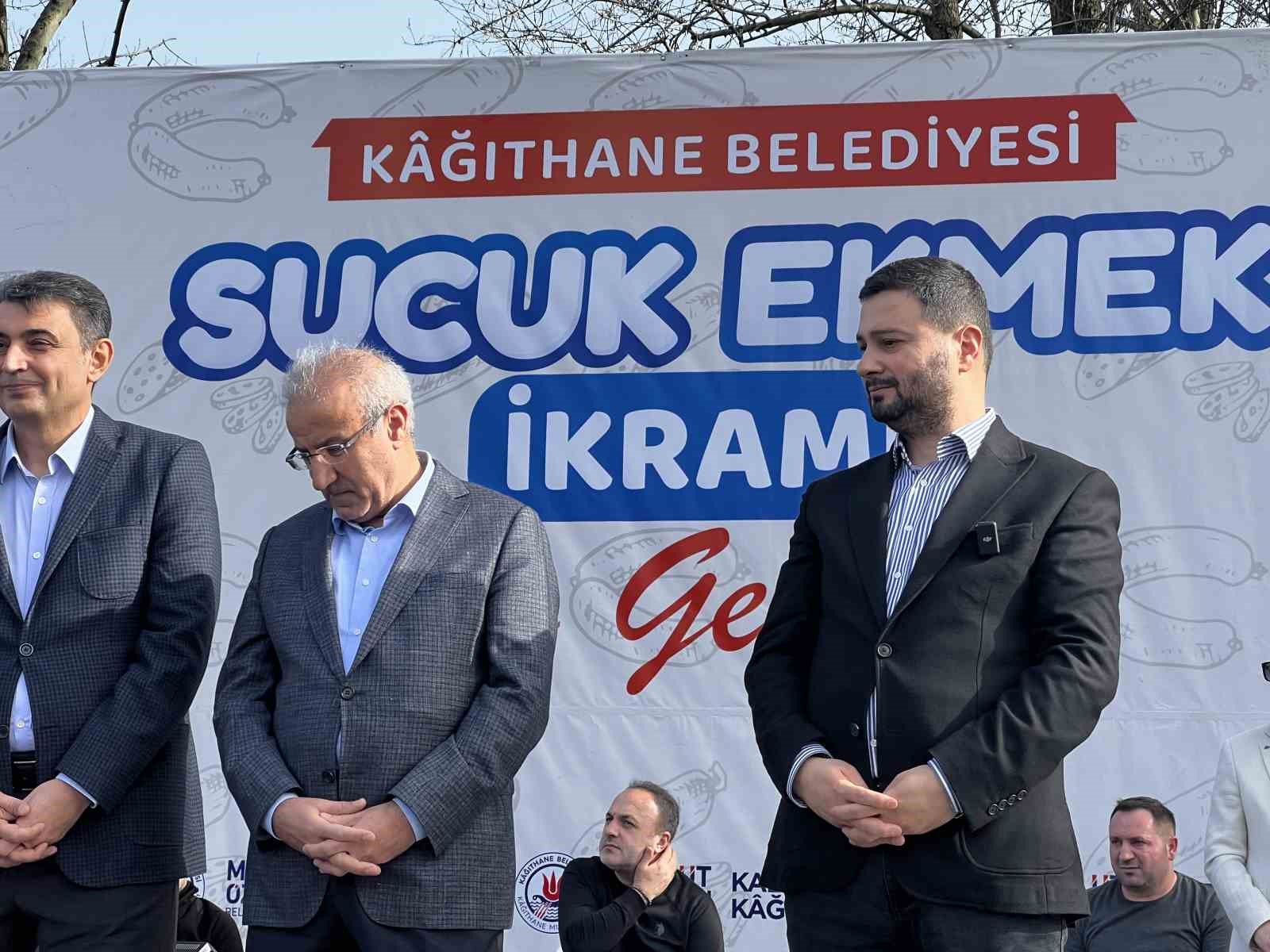 Kağıthane&rsquo;de "sucuk ekmek" ş&ouml;leni
