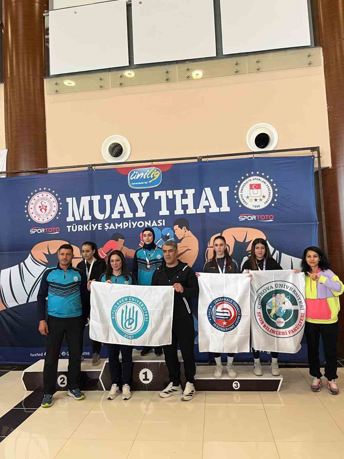 ÜNİLİG Muay Thai Türkiye Şampiyonası’nda BEÜ zirvede