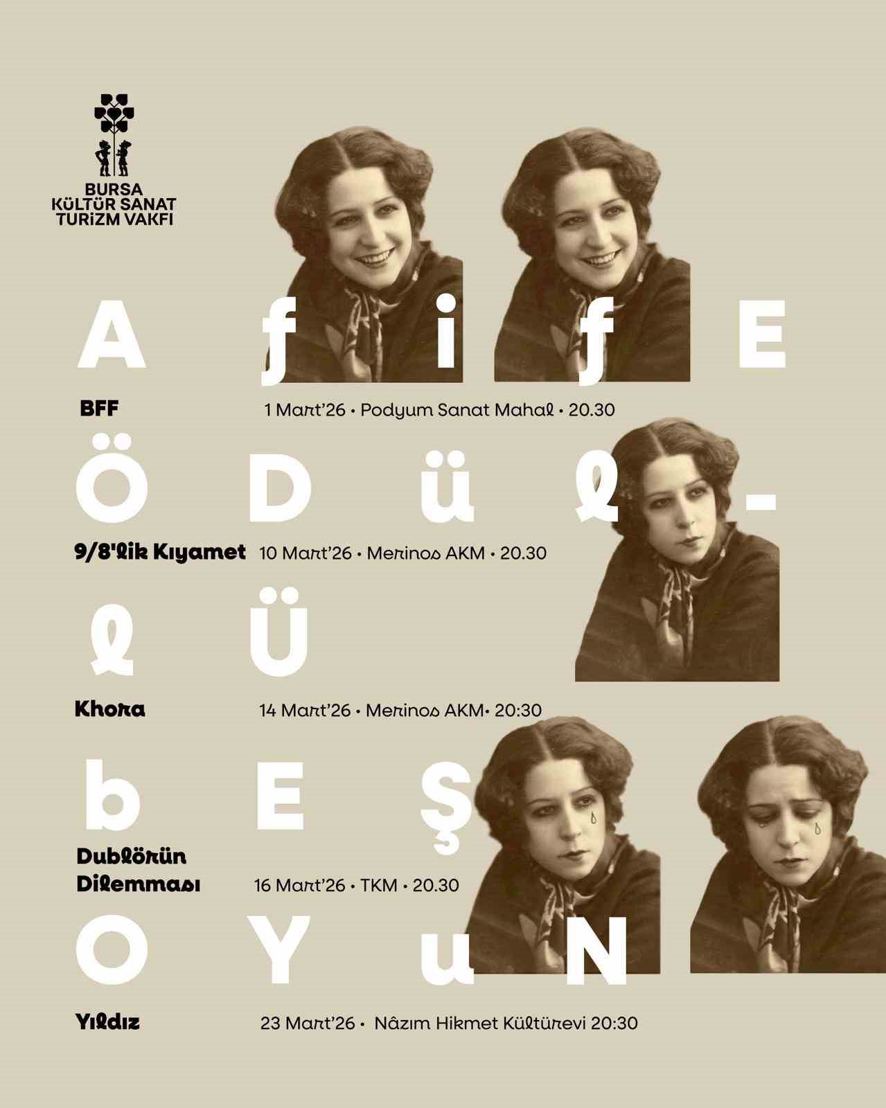 Bursa&rsquo;da &rsquo;Afife Tiyatro G&uuml;nleri&rsquo; başlıyor
