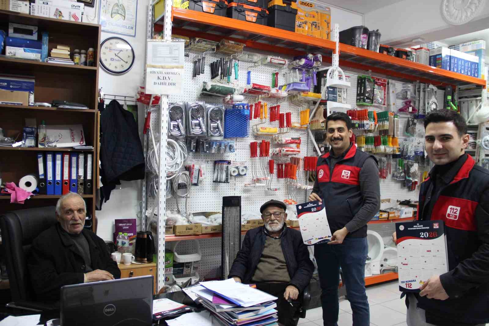 Acil &Ccedil;ağrı Merkezi ekipleri esnafı bilgilendirdi
