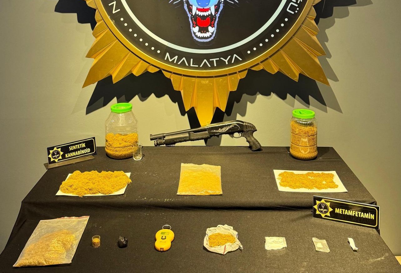 Malatya’da uyuşturucu operasyonu: 5 gözaltı